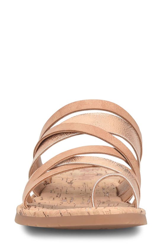 Korks Clemmons Strappy Sandal In Metallic Beige