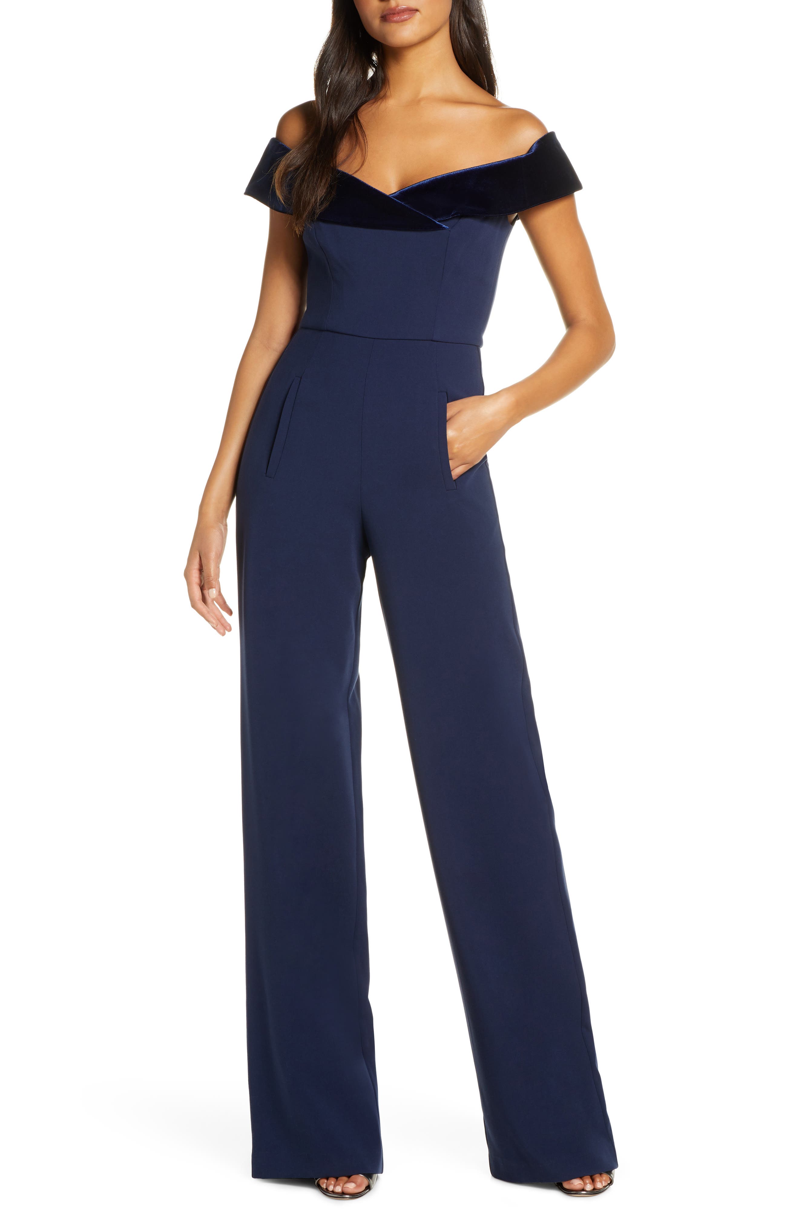 black halo yoli jumpsuit