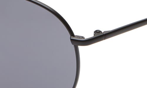 Nike Chance 61mm Aviator Sunglasses In Satin Black/dark Grey