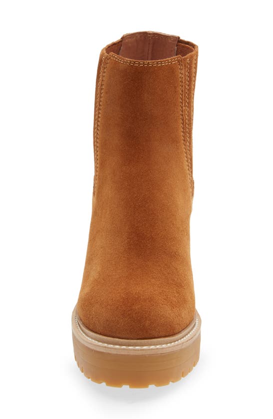 Jeffrey Campbell Tuckee Lug Sole Bootie In Tan Suede