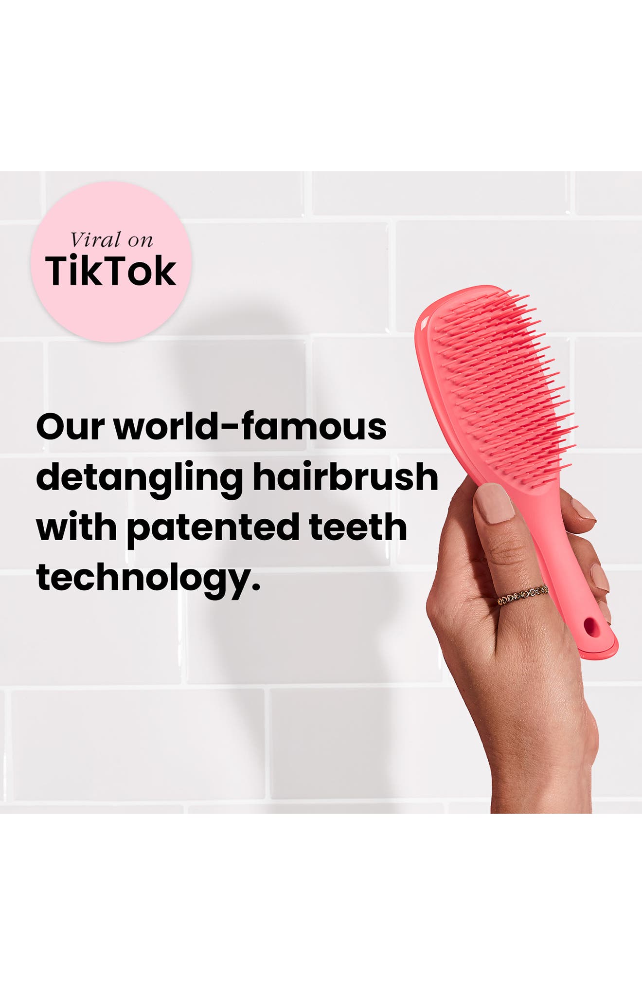 Tangle Teezer Detangling Mini Hairbrush Pink Punch - Hair Brush