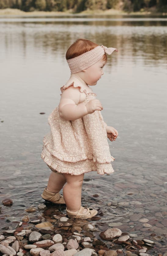 L'ovedbaby Organic Cotton Muslin Dress In Carnation Floral