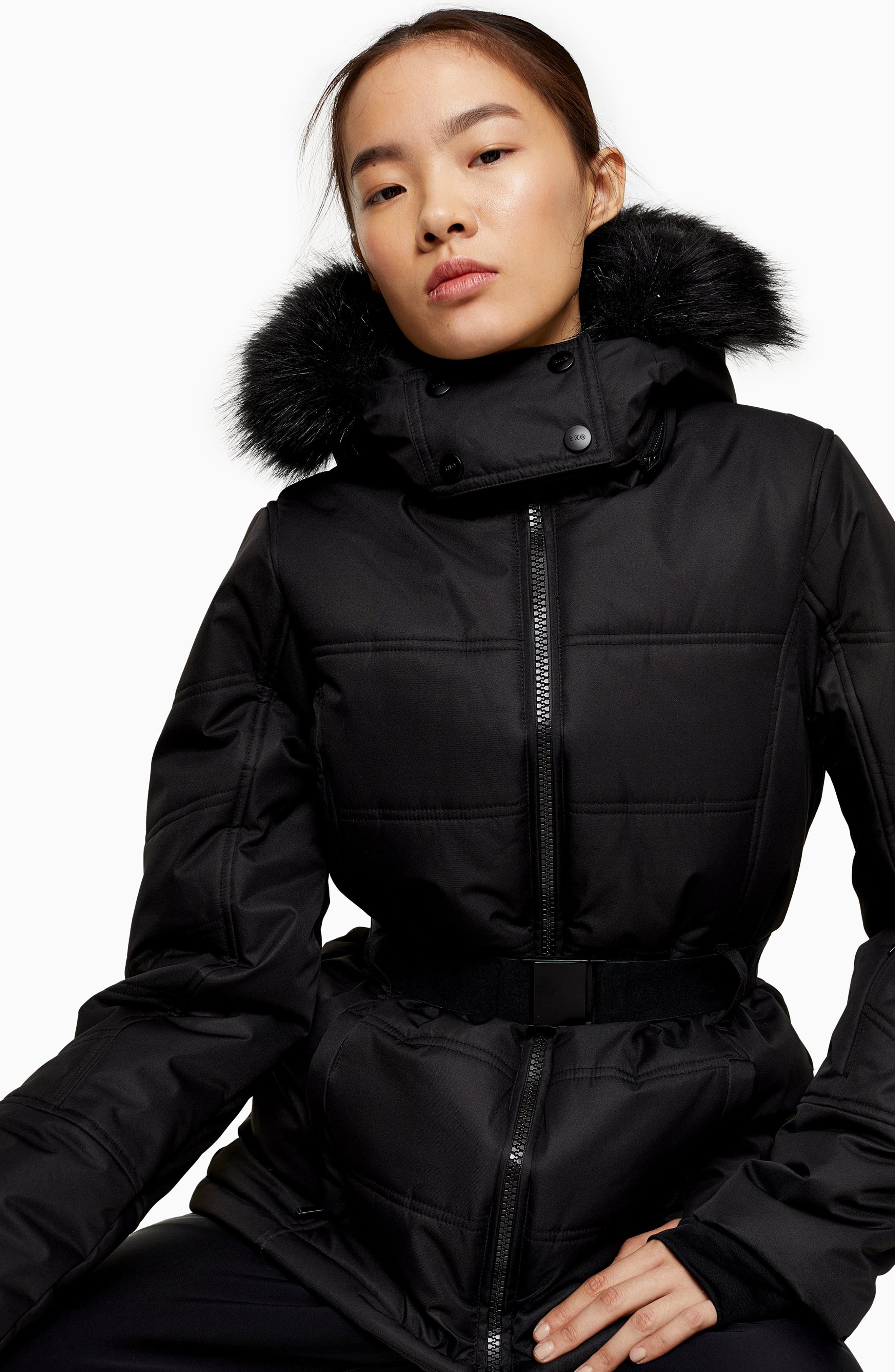 Topshop Ski Suit Snow All In One Inner Size UK 6 8 10 12 14