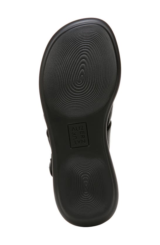 Shop Naturalizer Coast Slingback Platform Sandal In Tumbled Black Faux Leather