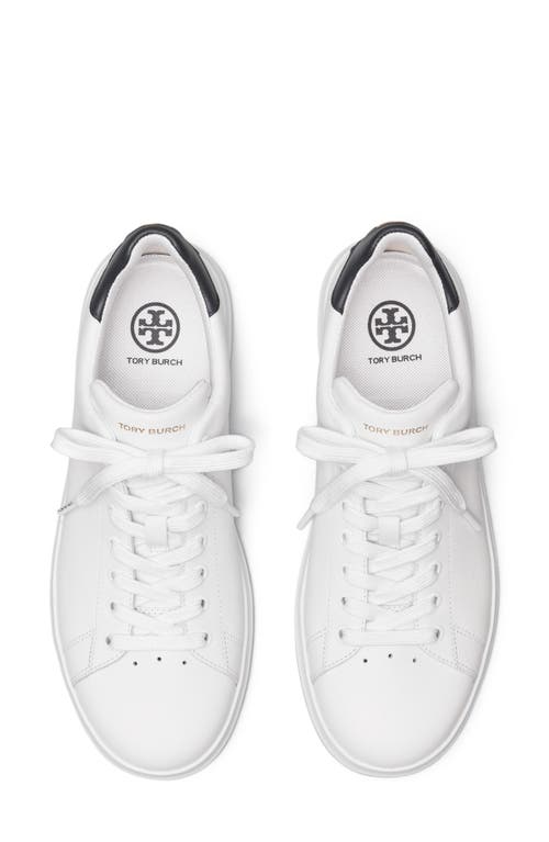 Tory Burch Women's Howell Lace Up Sneakers In Titanium White/tory Navy