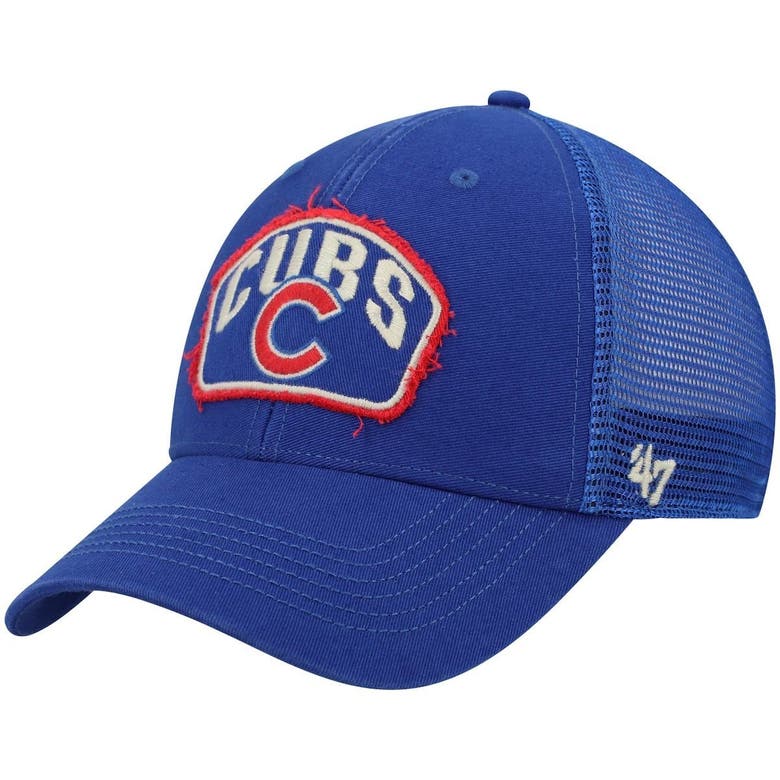 47 Royal Chicago Cubs Cledus Mvp Trucker Snapback Hat Modesens