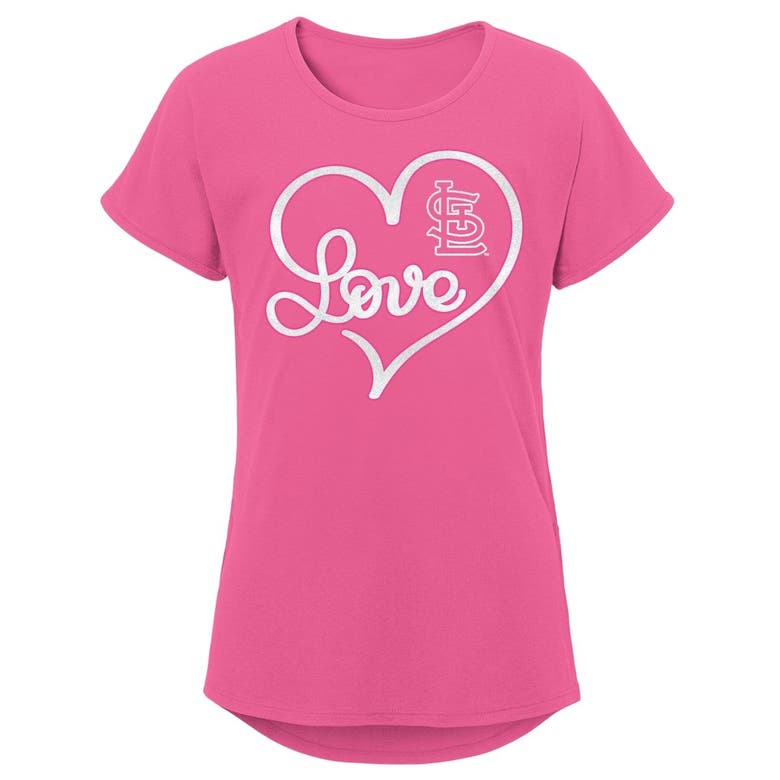 Outerstuff Kids' Girls Youth Pink St. Louis Cardinals Lovely T-shirt