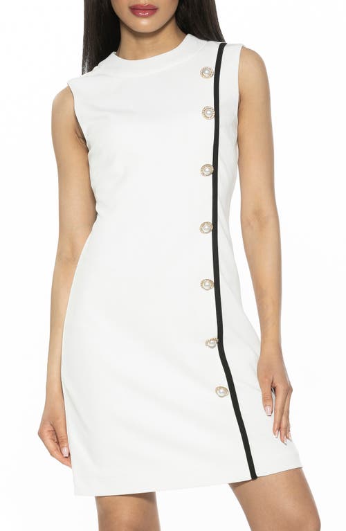 Alexia Admor Armani Shift Dress In Ivory