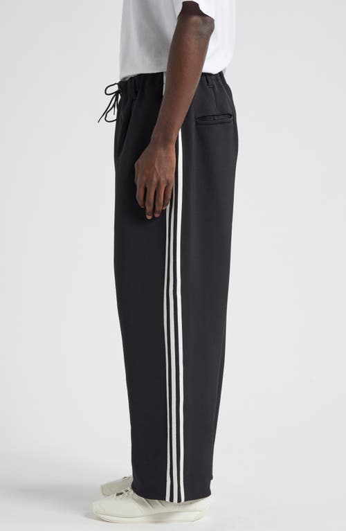 Shop Y-3 3-stripes Track Pants In Black/off White