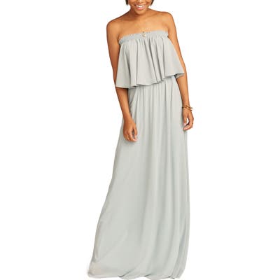 Show Me Your Mumu Hacienda Convertible Gown, Grey