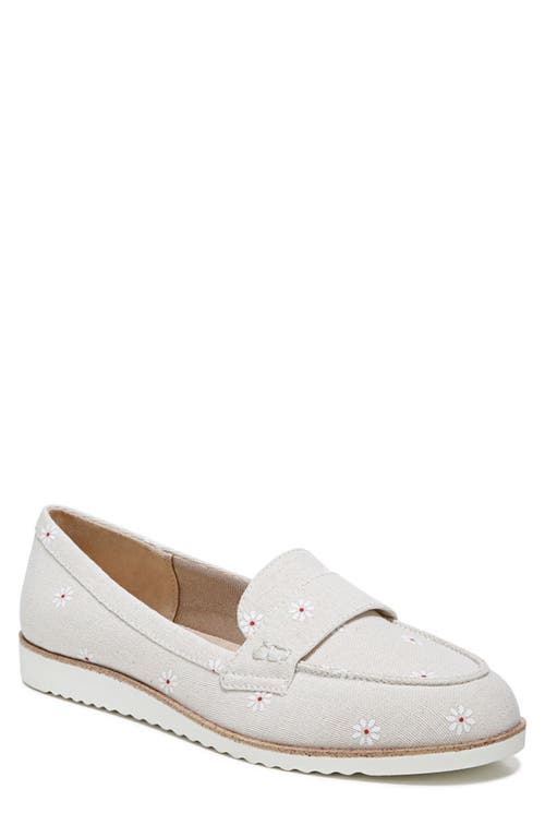 LifeStride Zee Loafer in Natural White Fabric at Nordstrom, Size 11