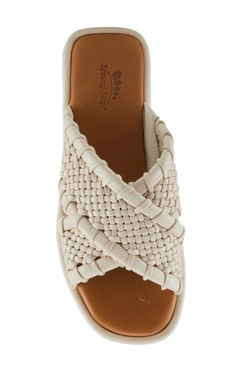 Shop Spring Step Montauk Slide Sandal In Ivory