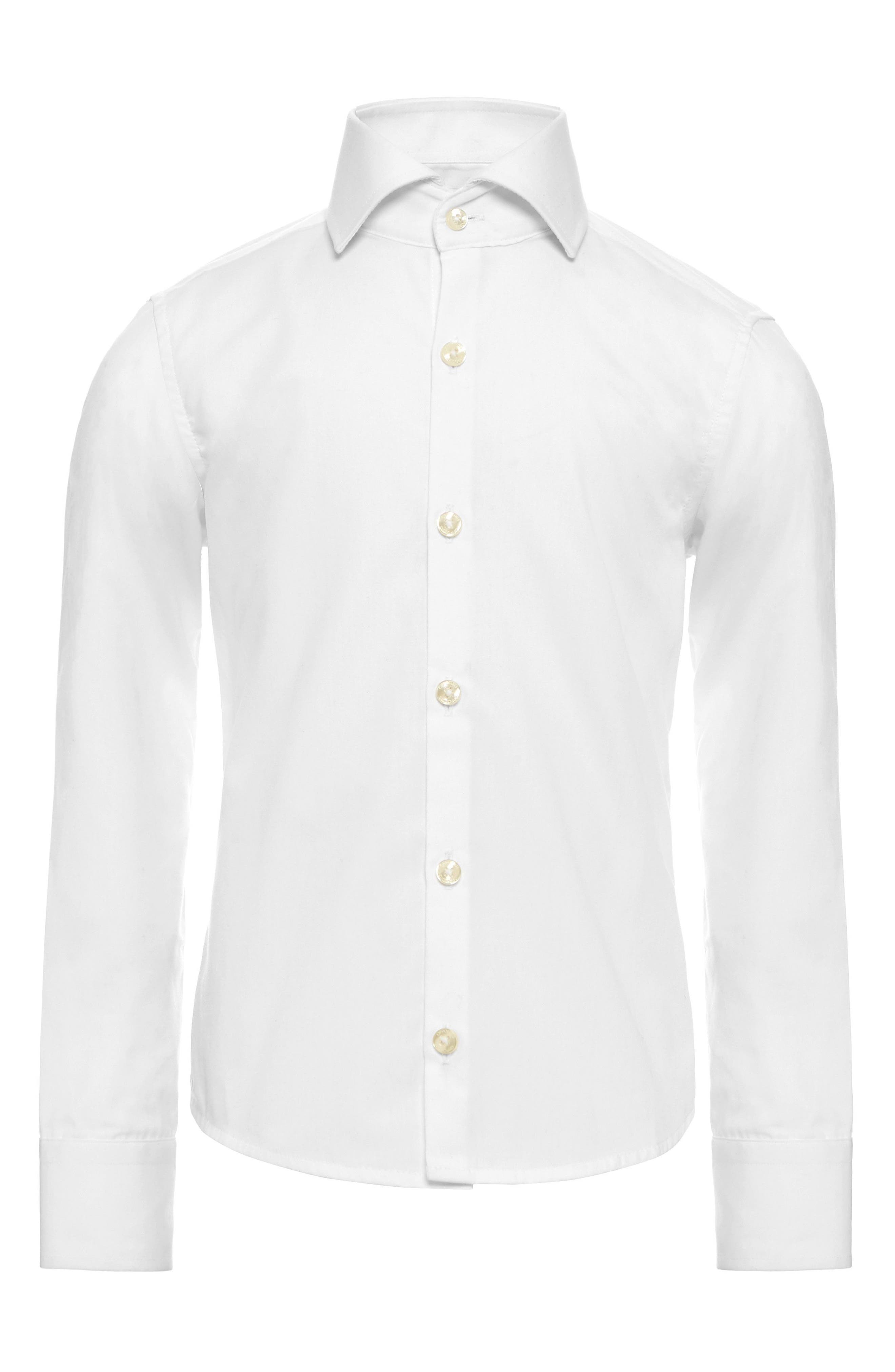 little boys white dress shirt