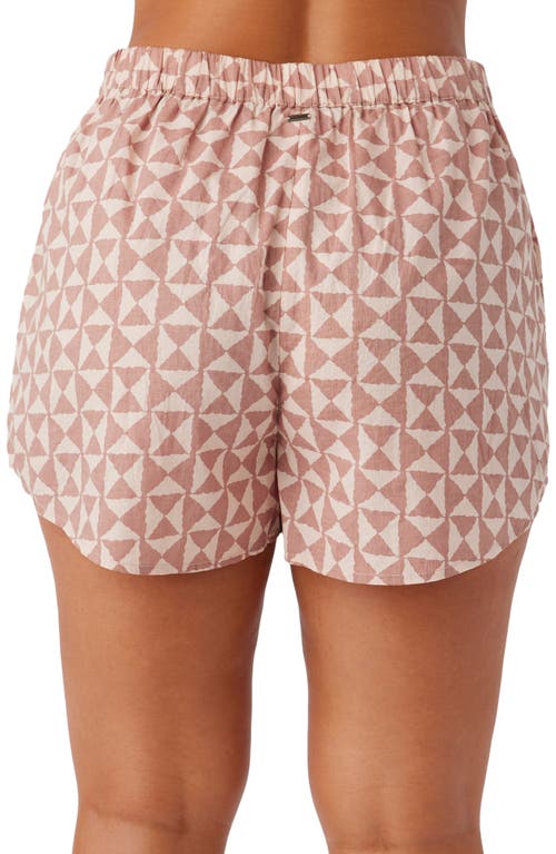 Shop O'neill Pam Cotton Shorts In Rose Dust