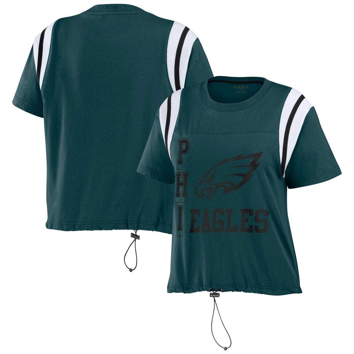Philadelphia Eagles WEAR by Erin Andrews Women's Vintage Corduroy Pullover  Sweatshirt - Green