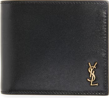 SAINT LAURENT Wallets Men, Monogram wallet Black