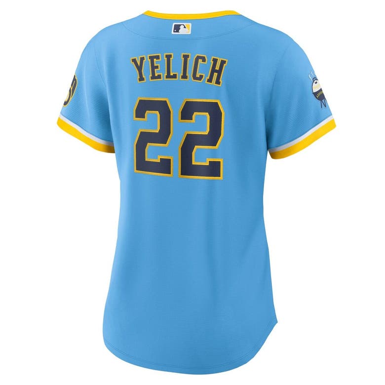 Women's Nike Milwaukee Brewers Christian Yelich Replica Jersey