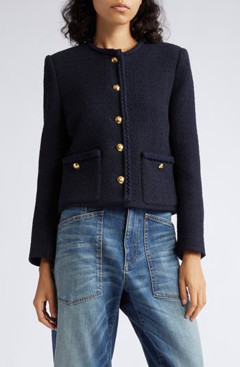 Nili Lotan Iman Crop Tweed Jacket | Nordstrom