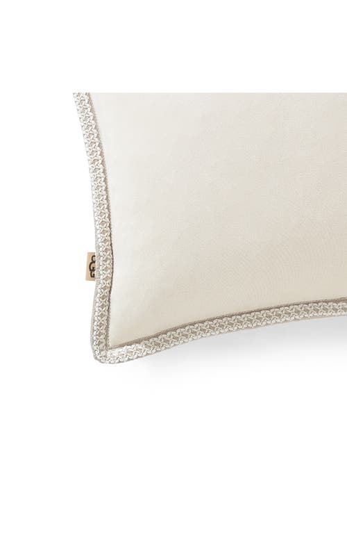 Ugg(r) Kirkwood Braid Trim Accent Pillow In Birch