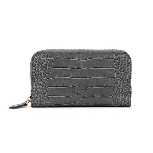 TEDDY BLAKE TEDDY BLAKE ZIPWALLET CROCO 