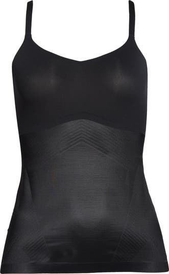 SPANX Assets Shaping Tank Slip Dress in Black Mini Sleeveless Slimming  Smooth L