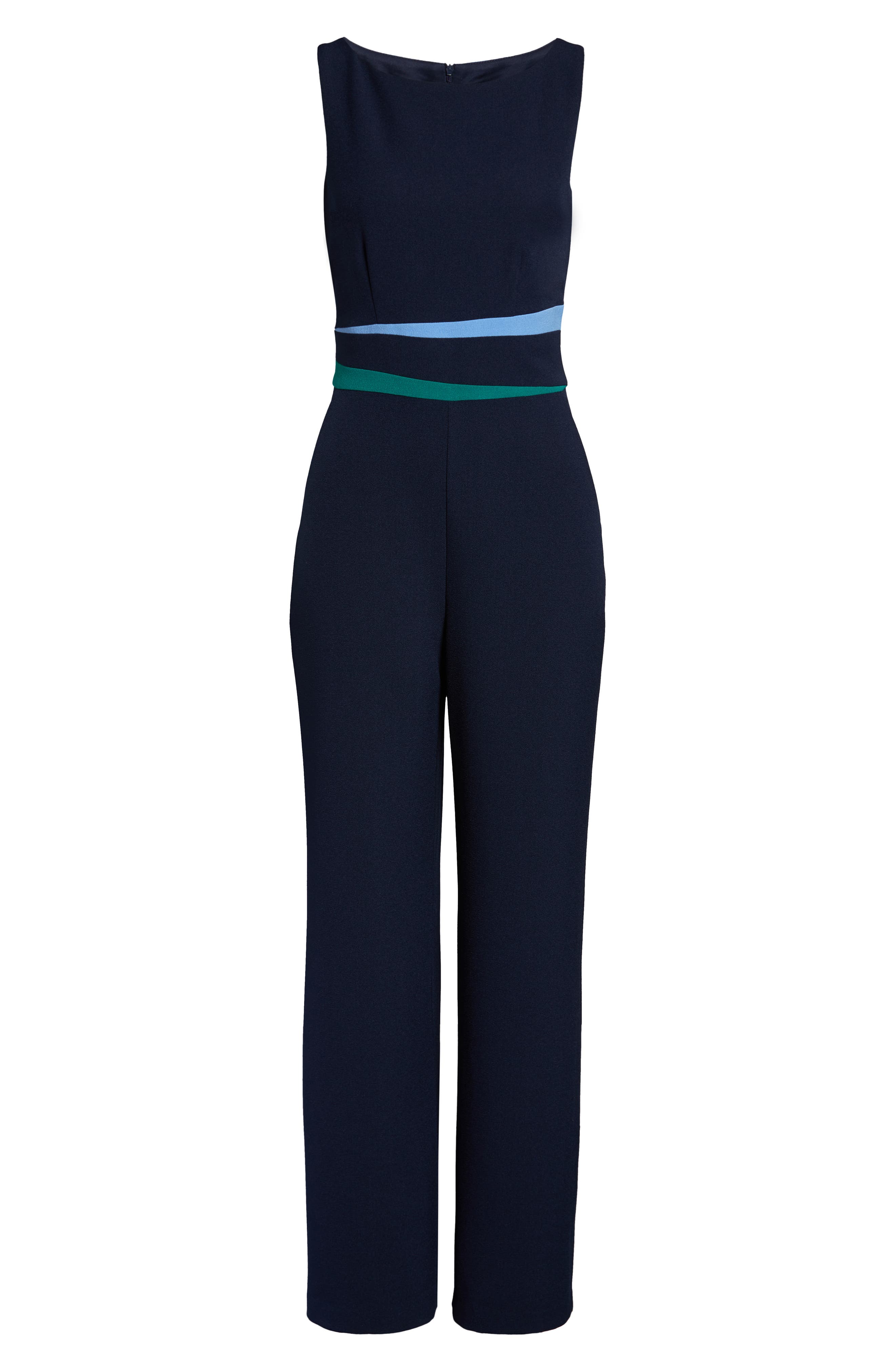 colorblock crepe jumpsuit vince camuto