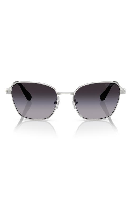 Swarovski 55mm Gradient Pilot Sunglasses In Grad Grey