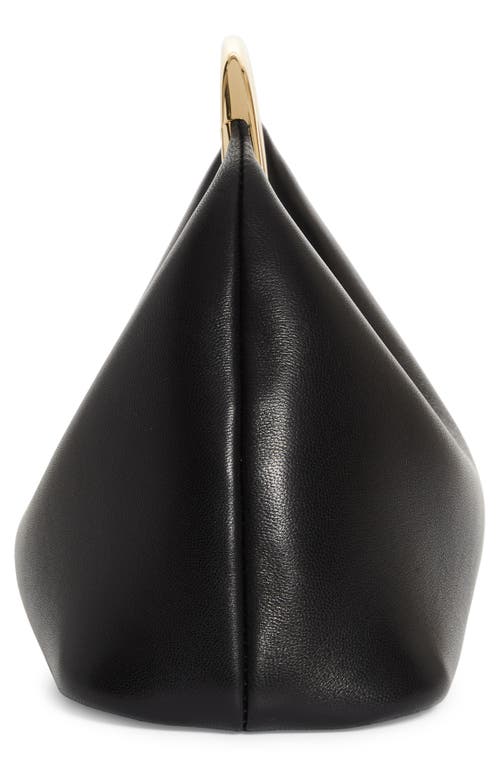 Jacquemus Small Calino Leather Top Handle Bag In Black 990