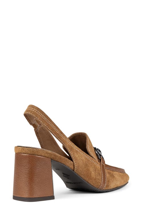 Shop Donald Pliner Slingback Bit Loafer Pump In Saddle