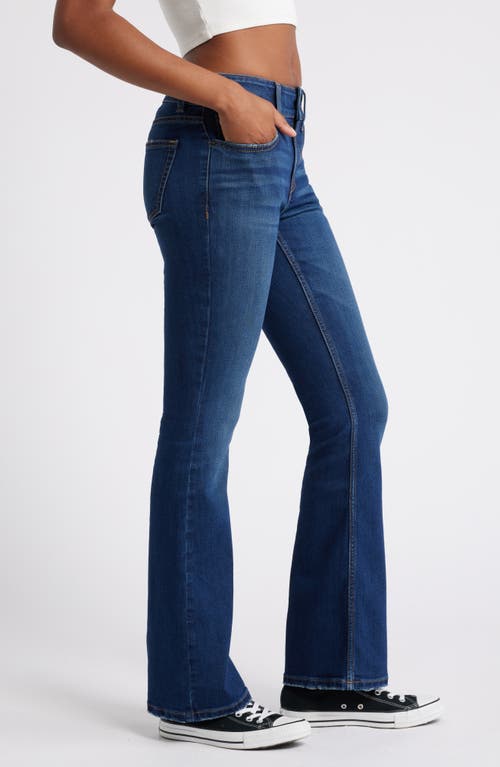 Shop Bp. Mid Rise Flare Jeans In Dark Wash