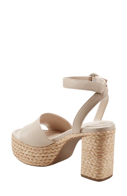 Marc Fisher Ltd Palyca Platform Sandal In Light Natural