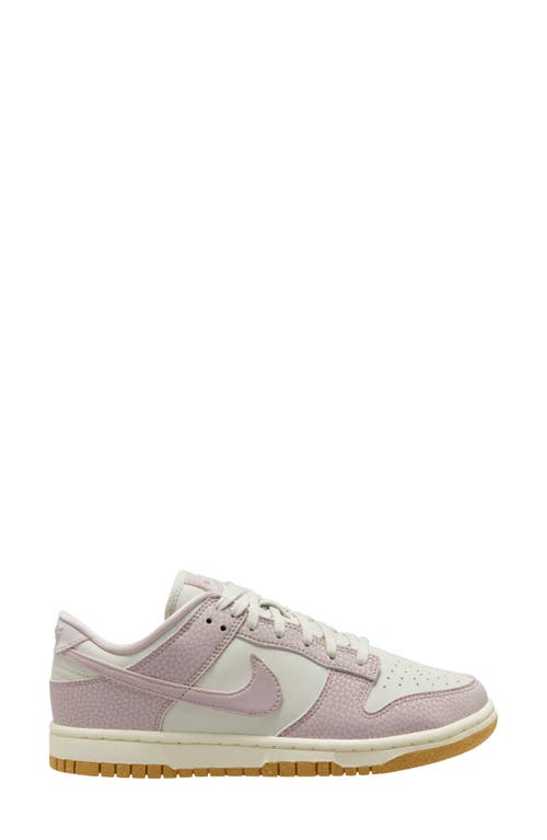 Nike Dunk Low Premium Next Nature Basketball Sneaker In Light Bone/platinum Violet