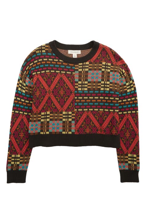 Kids' Cotton Patchwork Sweater (Big Girl)