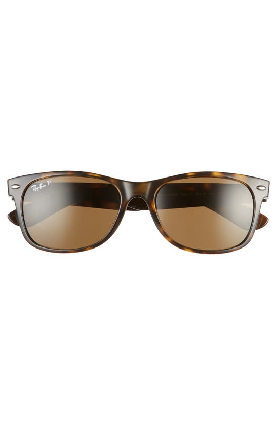 Shop Ray Ban Ray-ban New Wayfarer 55mm Rectangular Sunglasses In Tortoise