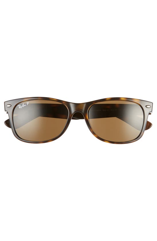 Ray Ban New Wayfarer 55mm Rectangular Sunglasses In Tortoise