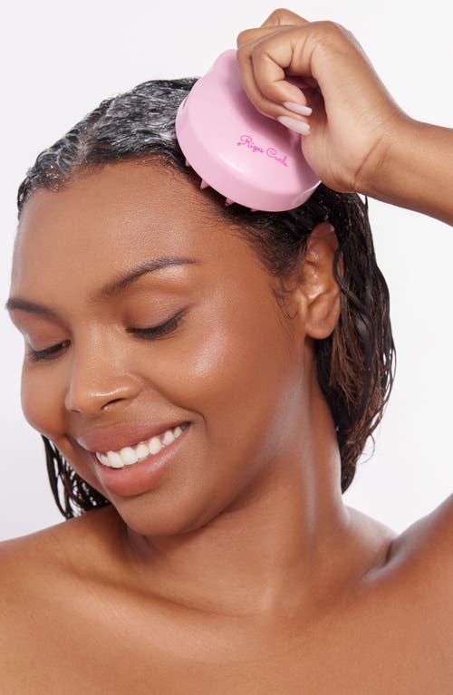 Rizos Curls Scalp Massage Brush In Pink