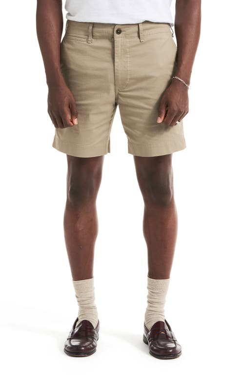 Carry-On Cotton Stretch Twill Shorts in Light Sage