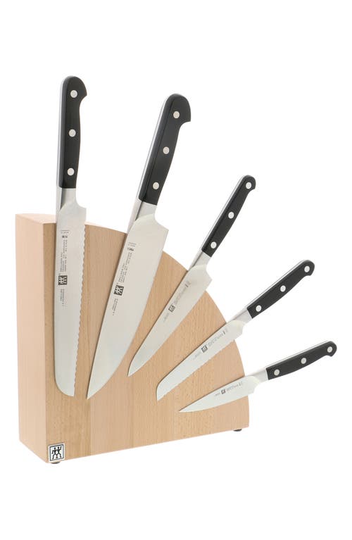 Zwilling Italian Round Magnetic Knife Block In Natural Beechwood