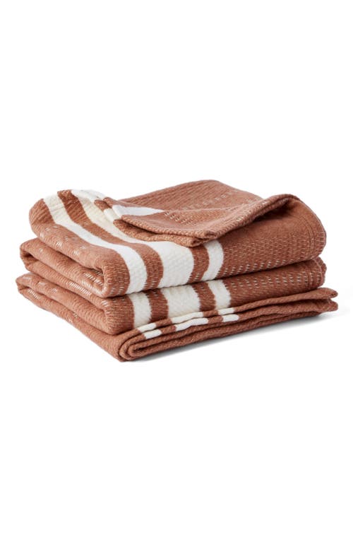 Coyuchi Cirrus Organic Cotton Throw Blanket in Spice at Nordstrom