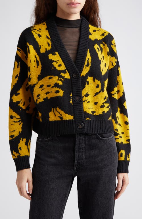 FARM Rio Bossa Banana Cardigan in Black at Nordstrom, Size X-Small