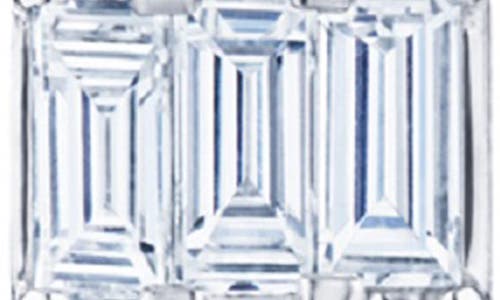 Kwiat Kwait Baguette Sunburst Diamond Stud Earrings In White Gold/diamond
