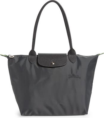 Longchamp Medium Le Pliage Green Recycled Canvas Shoulder Tote Bag