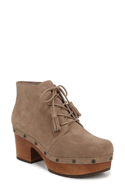 Dr. Scholl's Women's Original Chic Lace-up Platform Booties In Taupe