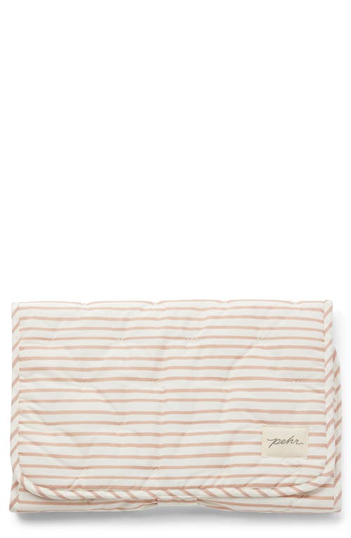 On the Go Coated Organic Cotton Changing Pad in Petal