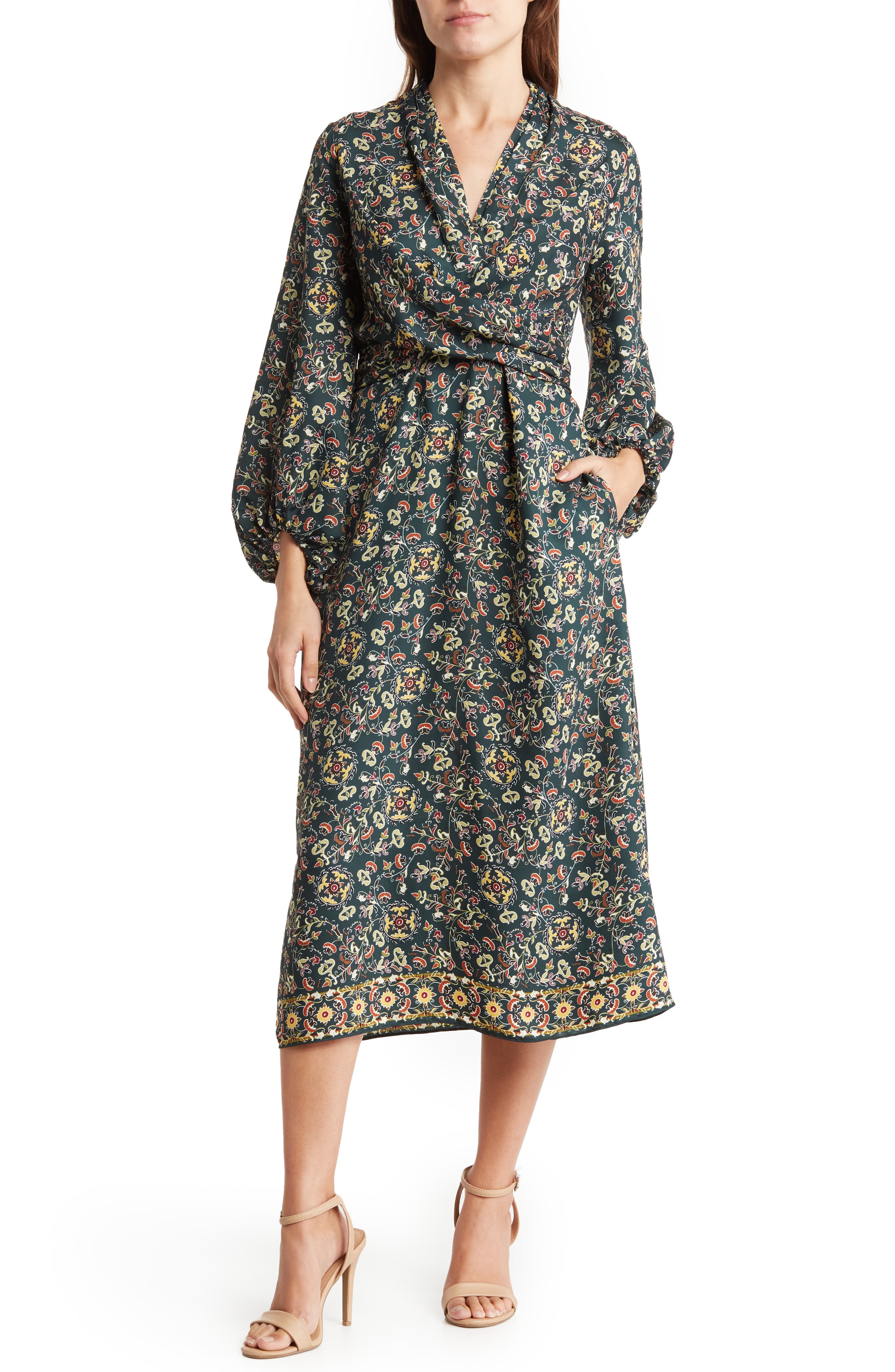 Long Sleeve Midi Dresses for Women 