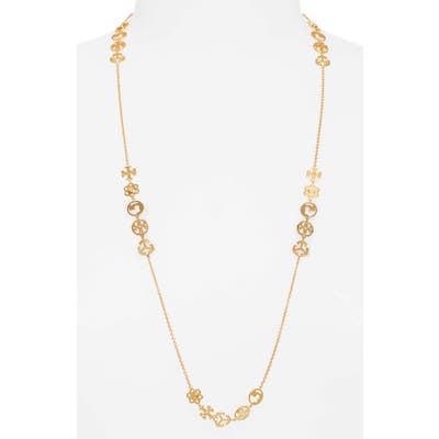 Tory Burch Logo Charm Necklace