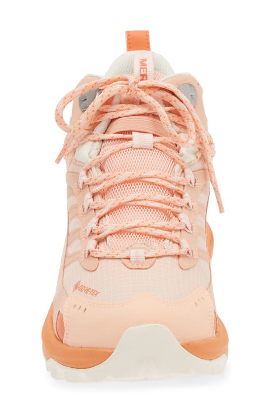 Shop Merrell Moab Speed 2 Mid Gore-tex® Hiking Shoe In Peach