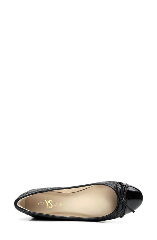 Shop Yosi Samra Sadie Ballet Flat In Black/black