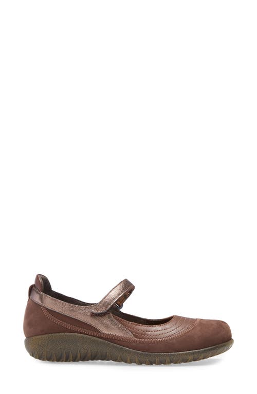 Shop Naot Kire Mary Jane Flat In Toffee Brown/coffee Bean