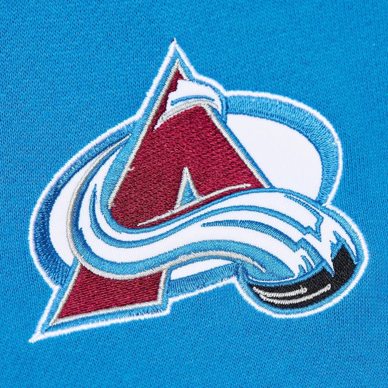 Shop Mitchell & Ness Burgundy/light Blue Colorado Avalanche Head Coach Pullover Hoodie
